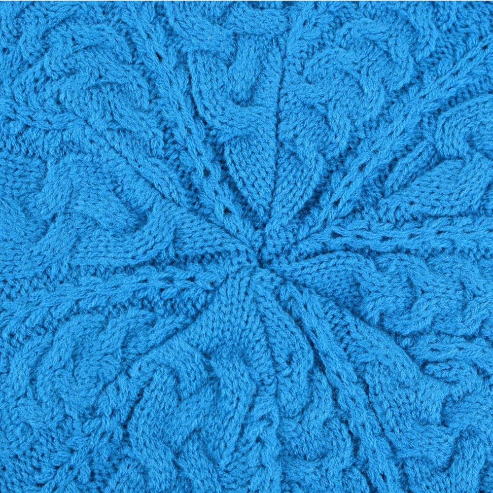 Baby blue Soft Beanie, Chic, and Lightweight Crochet Knitted Style Beani… - Picture 2 of 4